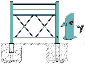 Barrière de ville amovible